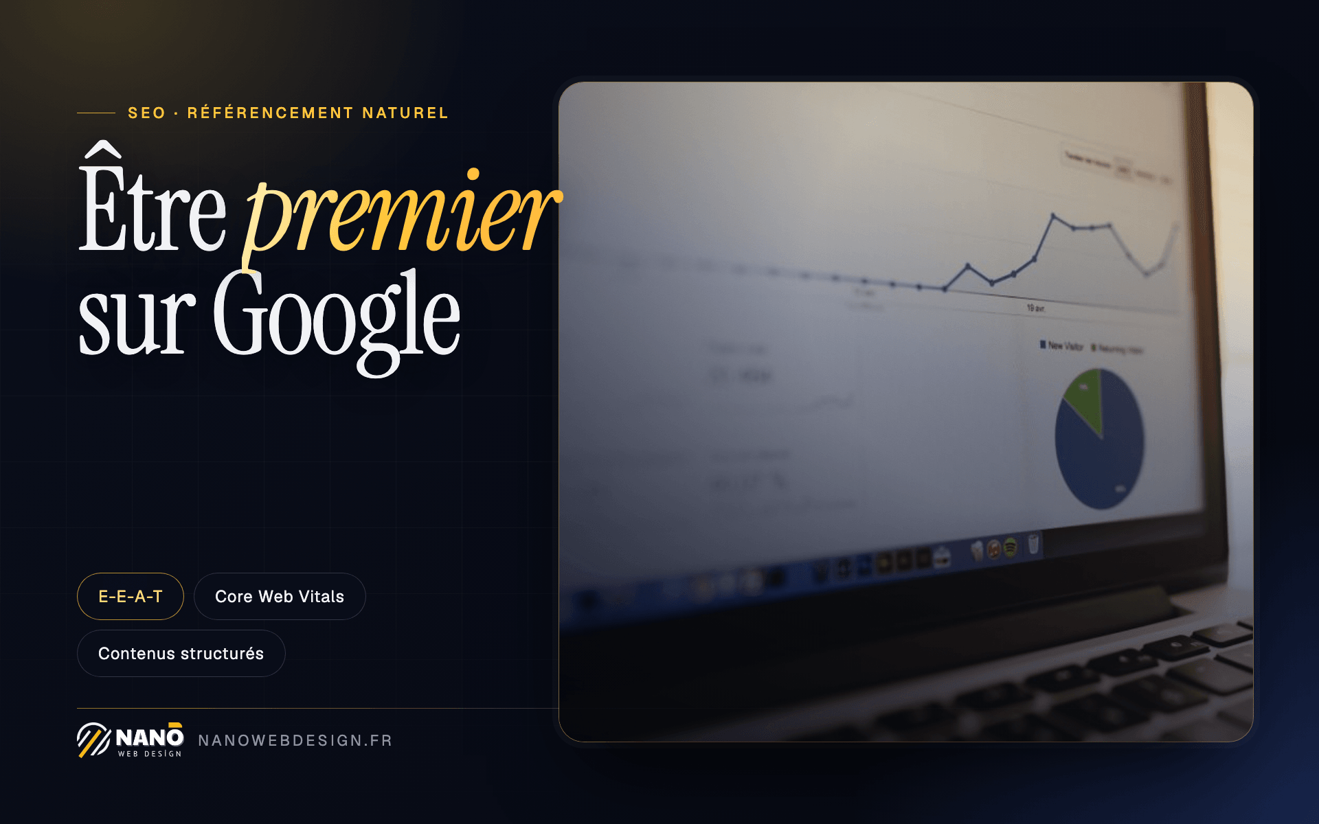 Être premier sur Google : courbe de trafic dans un outil d'analyse — couverture de l'article