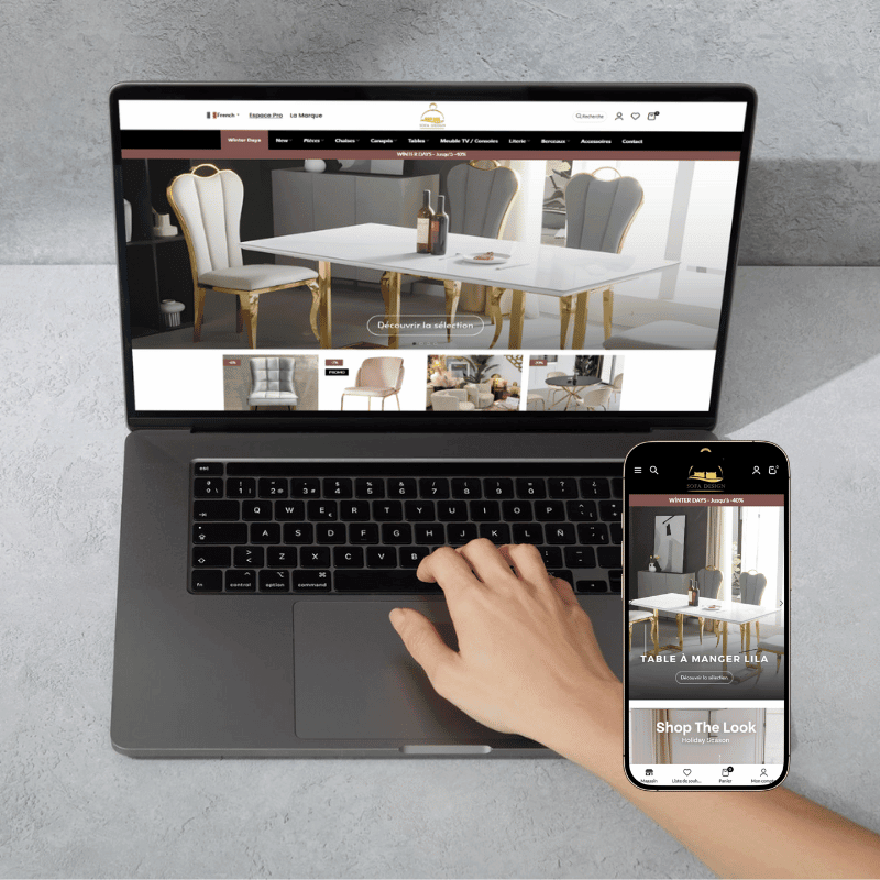 Page d'accueil de la boutique Sofa Design