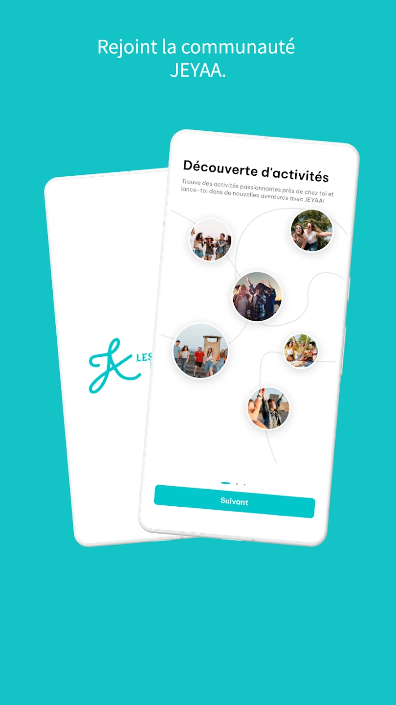 Jeyaa — écran d'accueil de l'application
